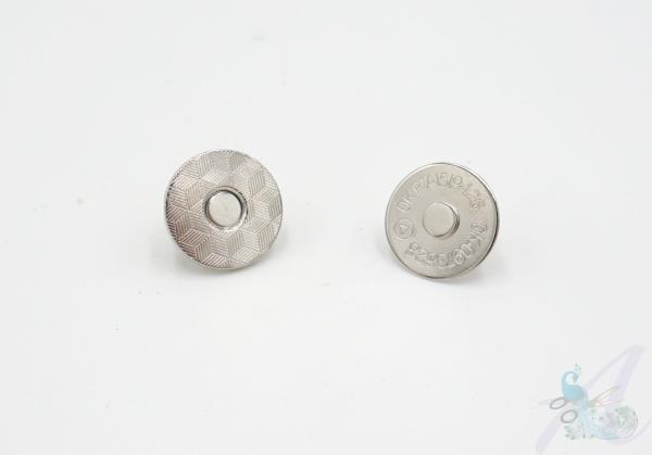 Magnetverschluss 18mm silber / nickel